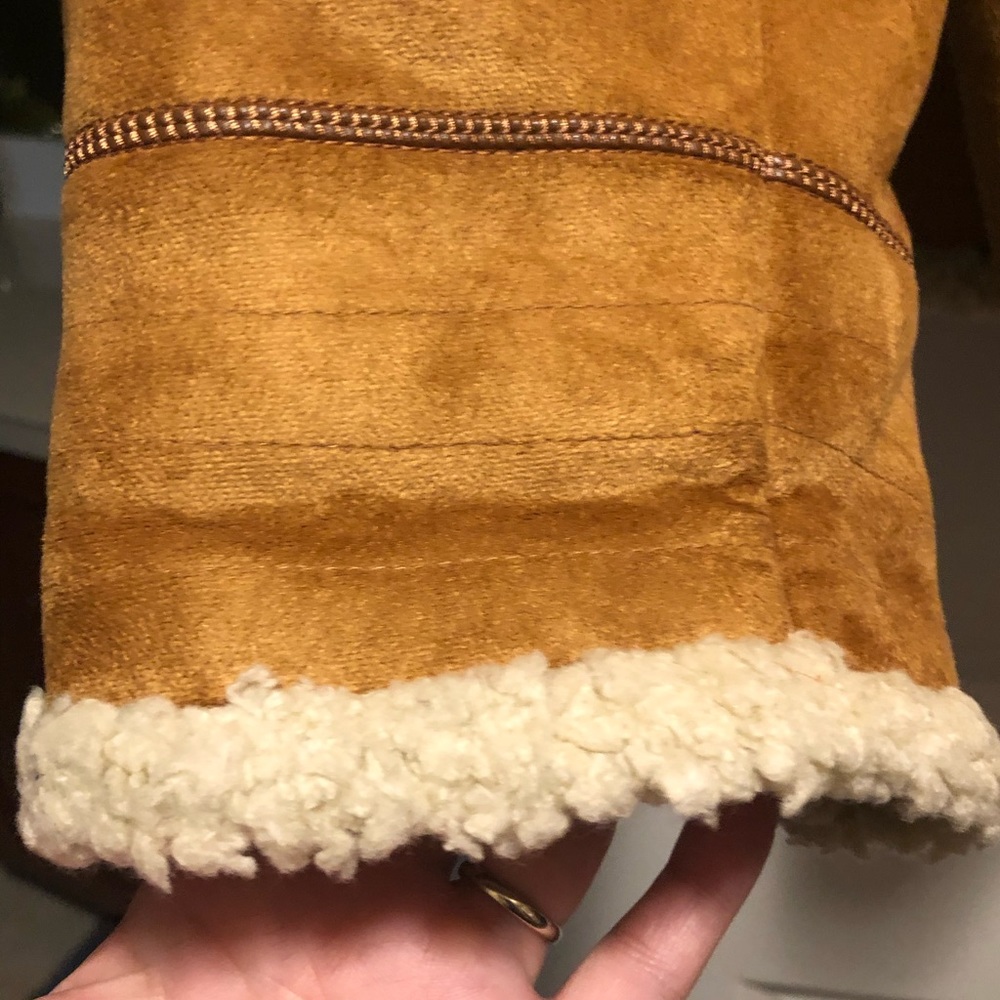 Larry Levine faux suede and shearling coat - Picture 3 of 5